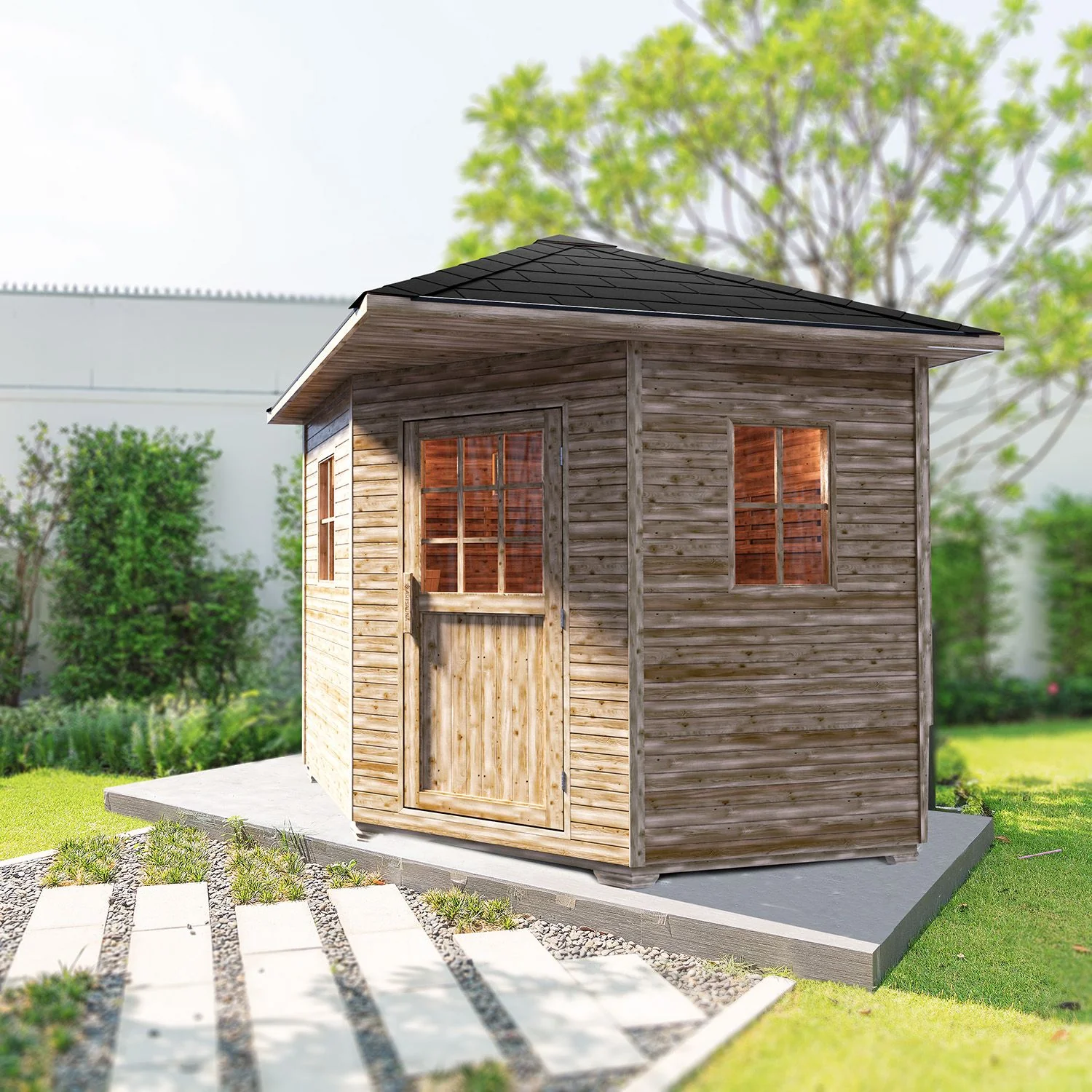 2025 Outdoor Saunahaus Eldur - 8 kW