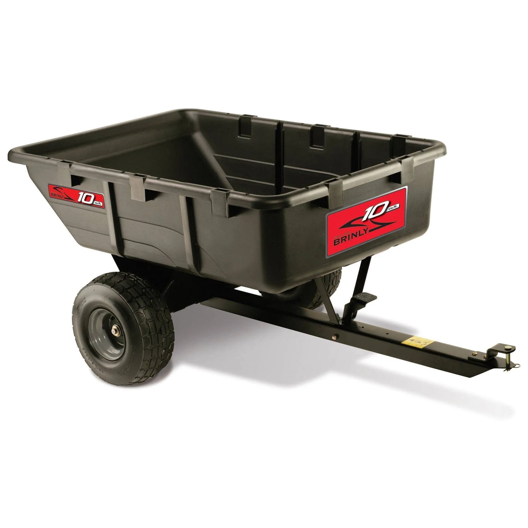 Brinly-Hardy aanhangwagen voor werkvoertuigen van polyethyleen, 10 ft3, capaciteit 650 lb