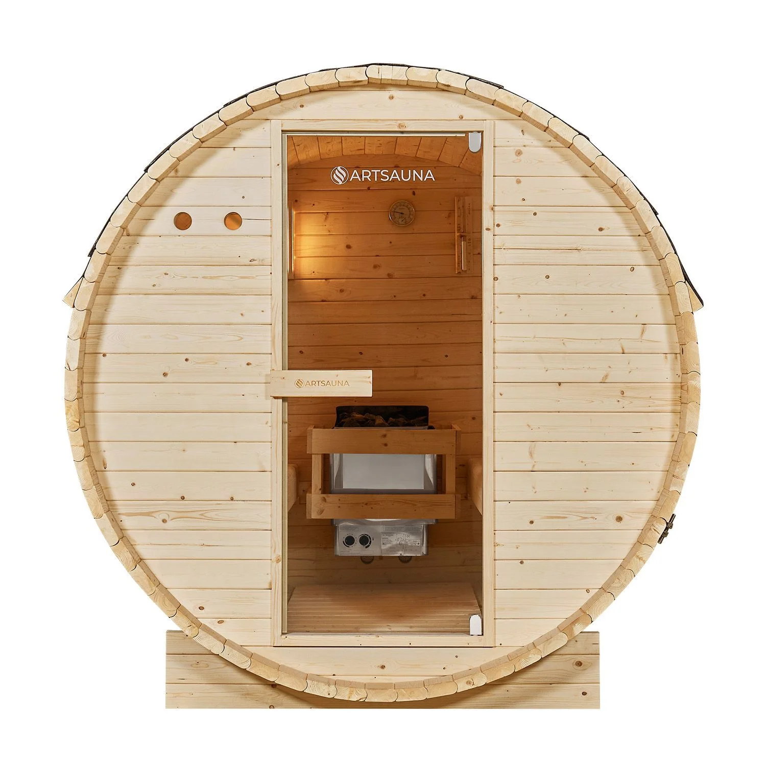2025 Fasssauna Spitzbergen met saunaoven