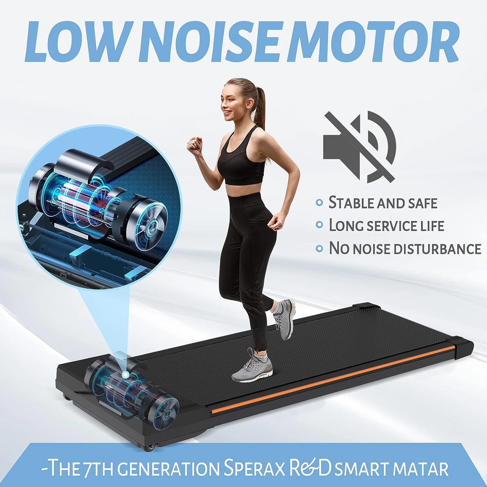 2025 CoolHut loopband onder het bureau, opvouwbare 2-in-1 loopband, draagbaar voor wandelen, joggen en gebruik op kantoor thuis, stille 2,5 PK motor, LED-display en afstandsbediening, zwart