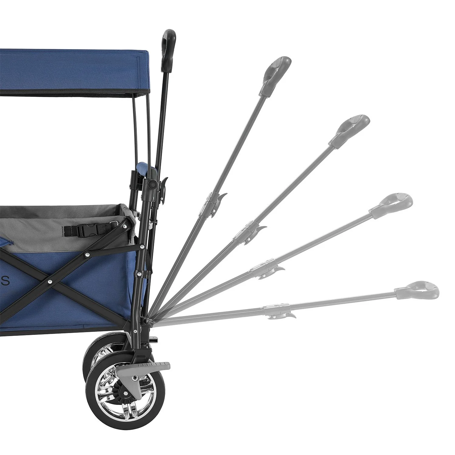 2025 Opvouwbare bolderwagen met dak en tas