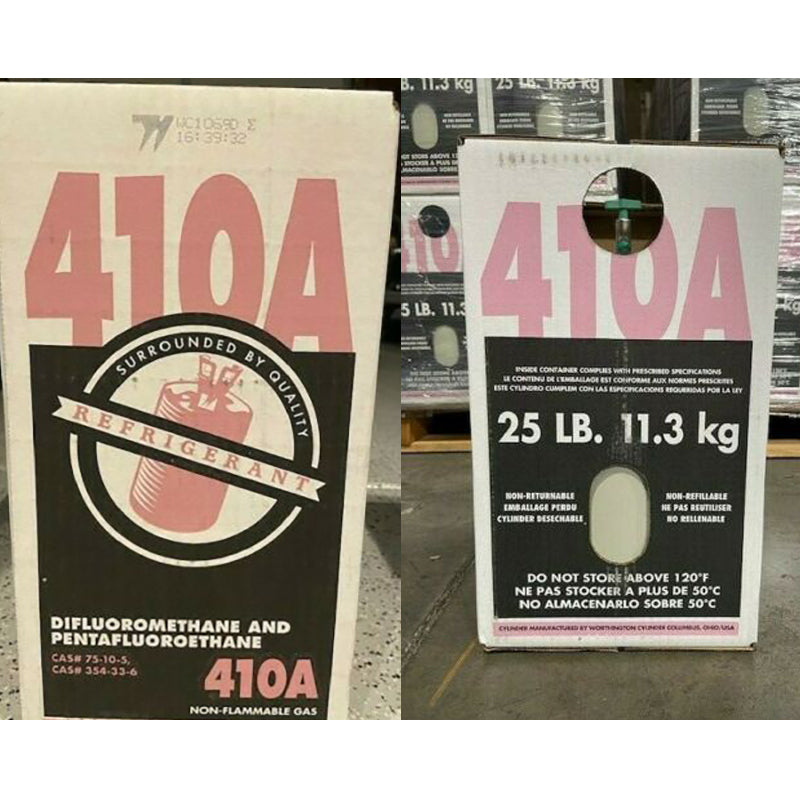 25 lb R410A koelmiddel, nieuw, fabrieksverzegeld