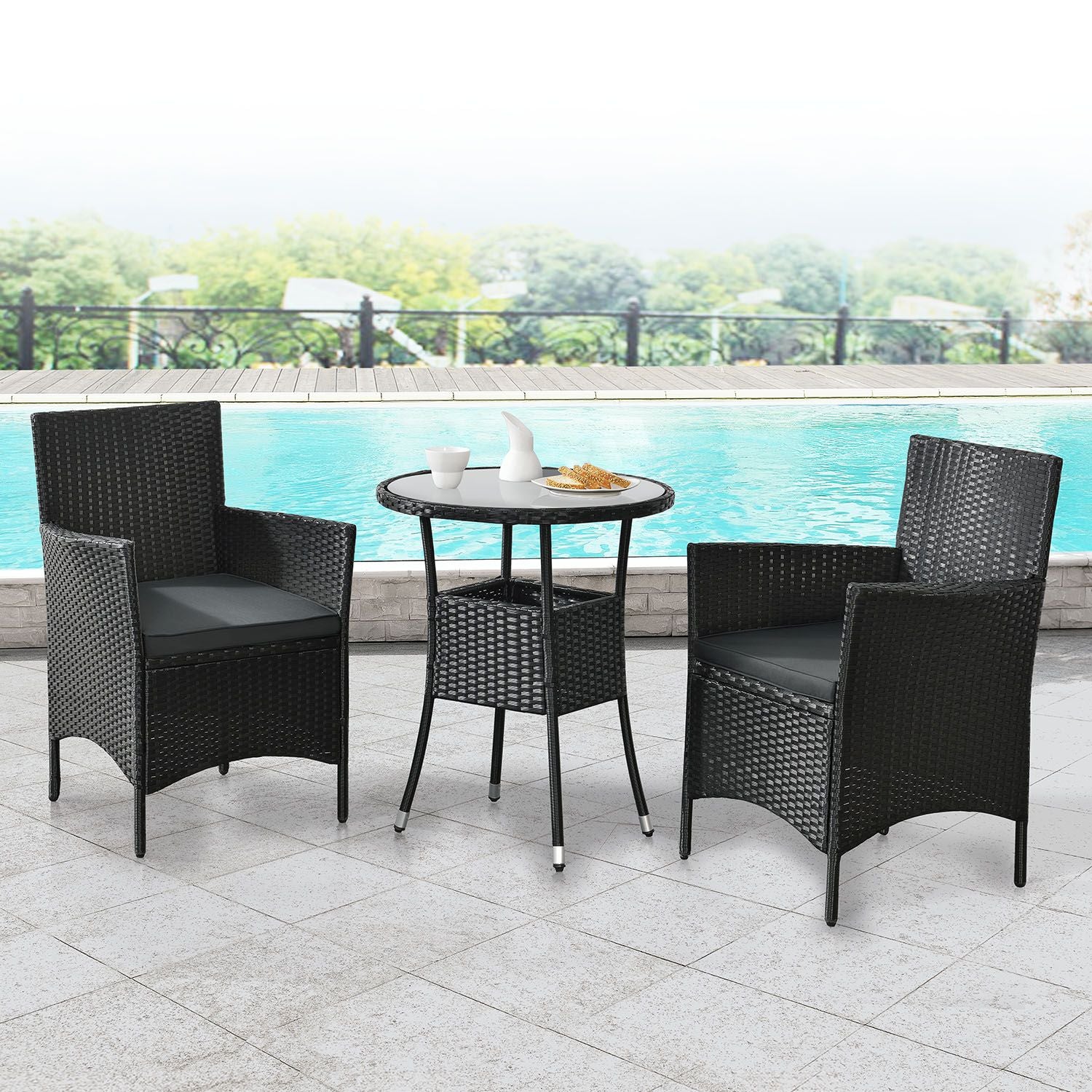 2025 Polyrattan Balkon Set Bayamo