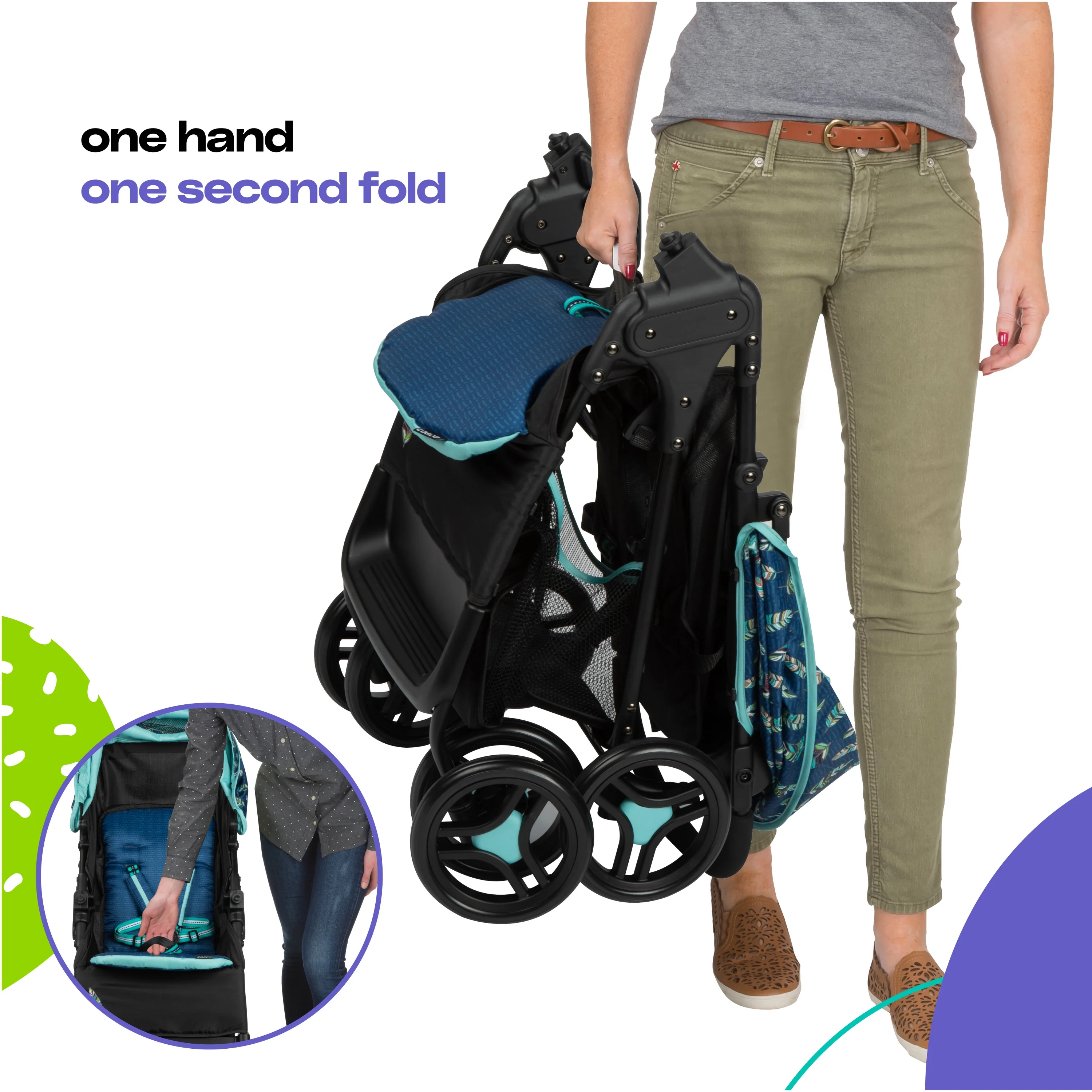 2025 Cosco Kids Lift & Stroll DX Reissysteem, grijze pijlen, voor peuters, unisex