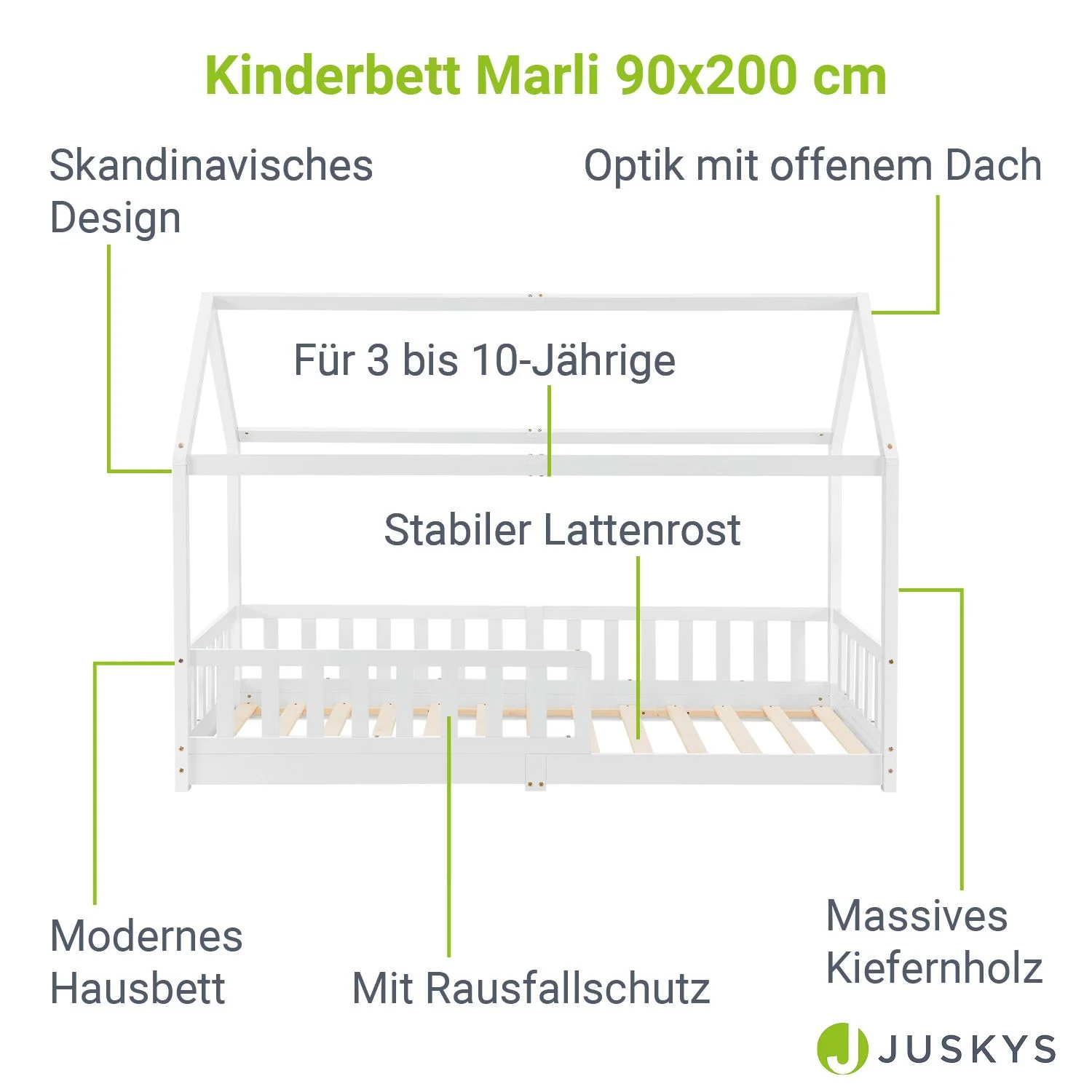2025 Kinderbed Marli 90 x 200 cm