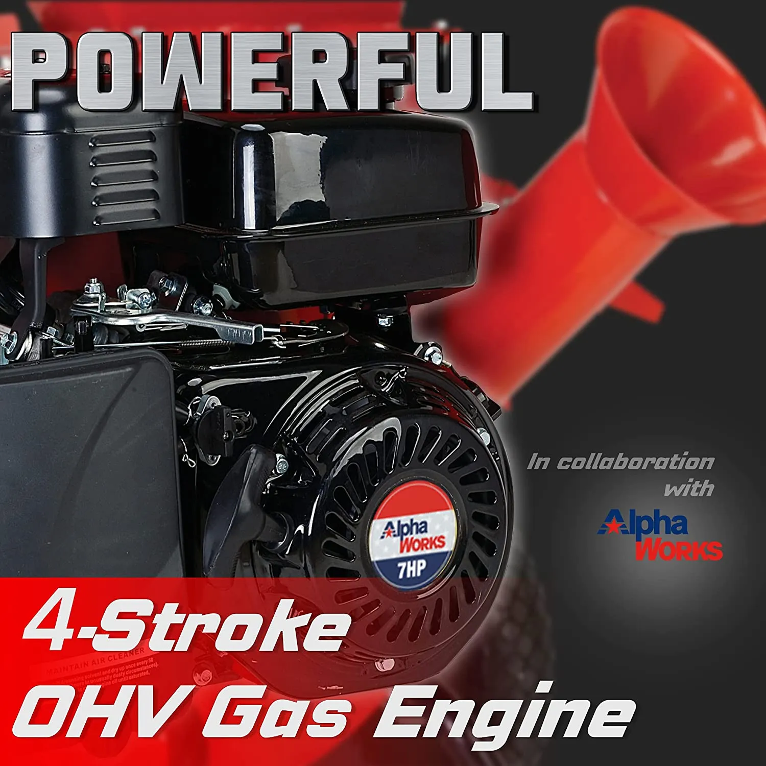 2025 Accu-hakselaar, houtversnipperaar en mulcher met krachtige benzinemotor voor intensief gebruik