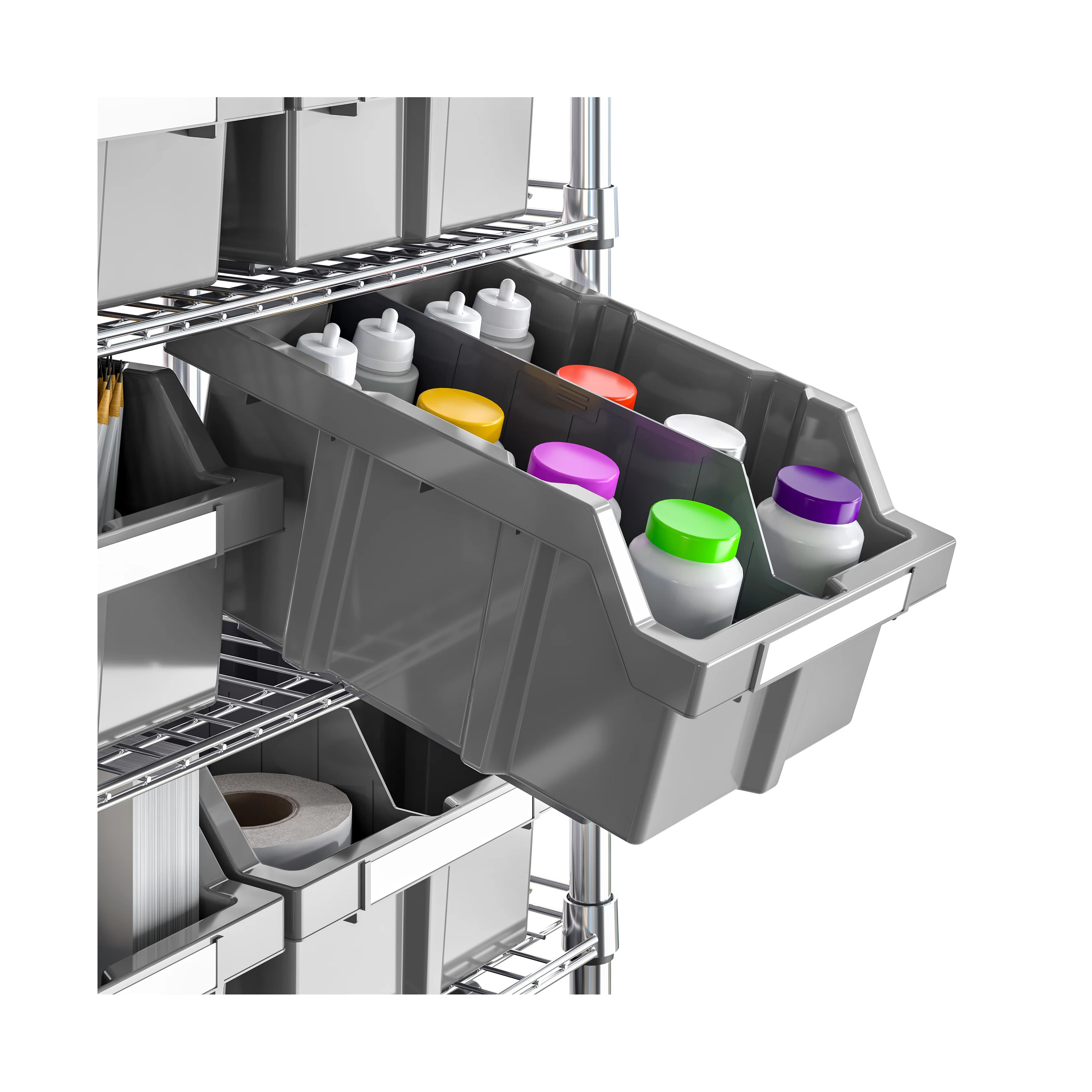 2025 NSF Rek met 7 Niveaus en 16 Bakjes