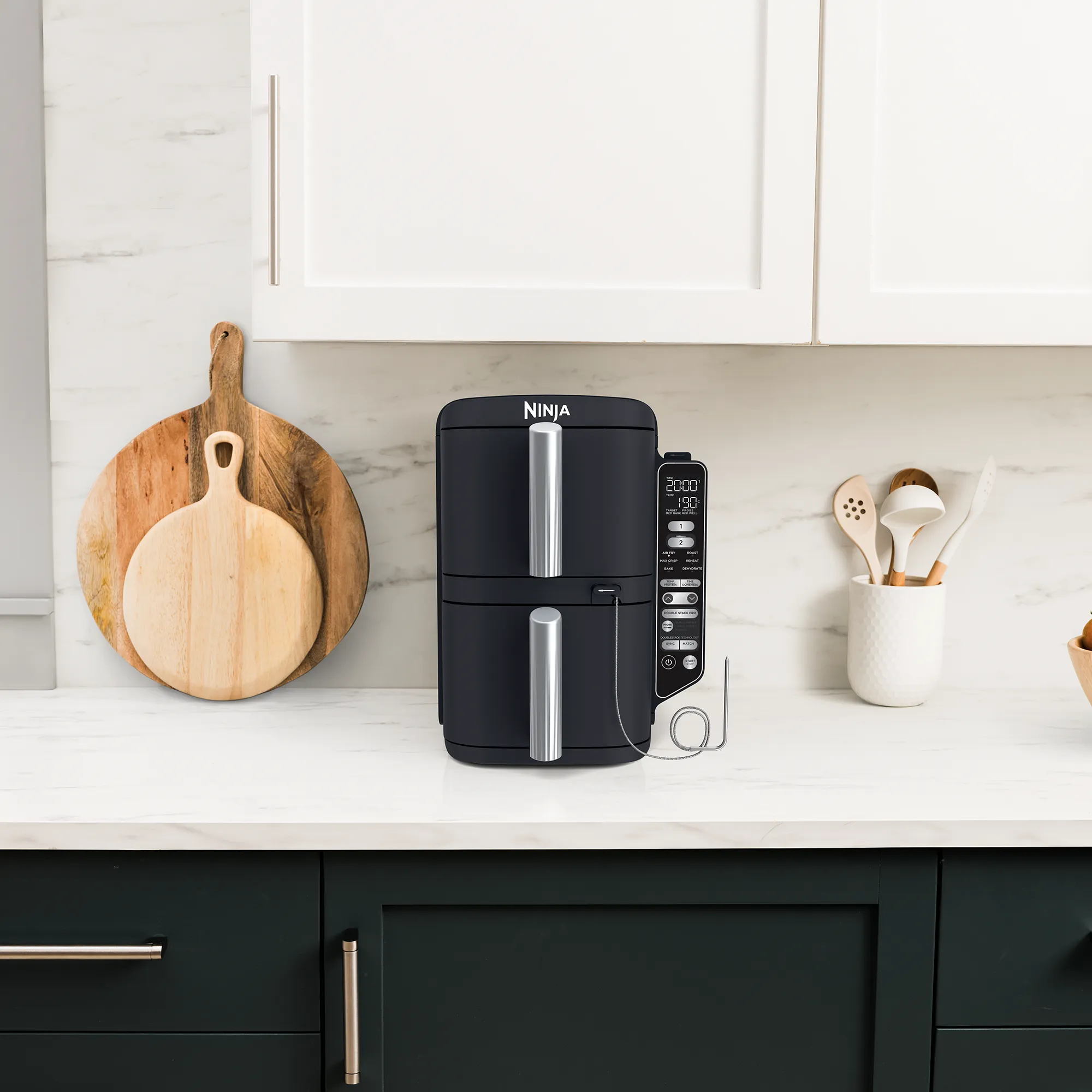 2025 Ninja DoubleStack? XXXL Smart 9,5L Airfryer met 2 Lades