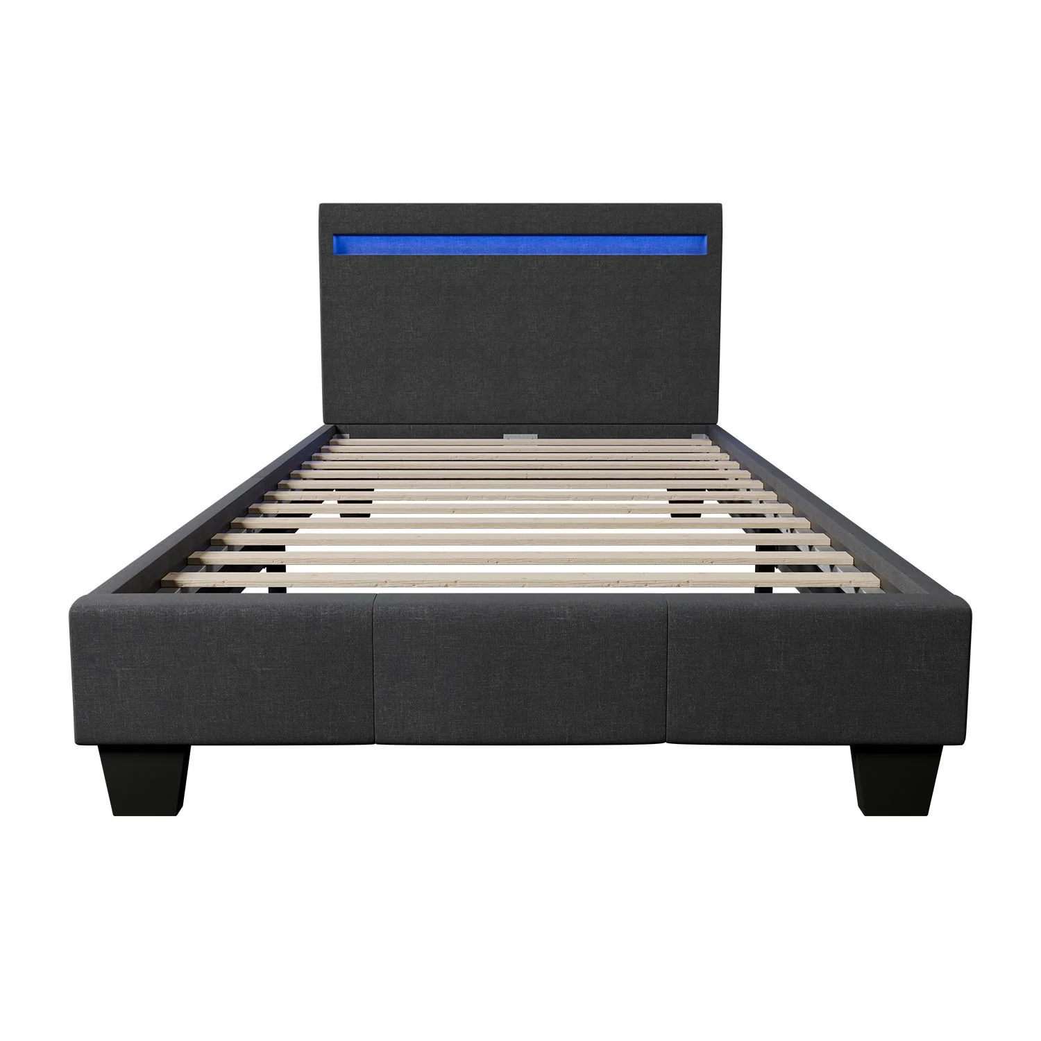 2025 Rustgevend slapen in het gestoffeerde bed Verona 120x200 cm in wit