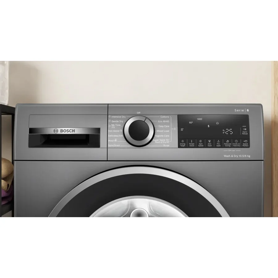2025 Bosch WNG254R1GB Serie 6 Vrijstaande Was-droogcombinatie 10,5+6 kg 1400 rpm Grafiet