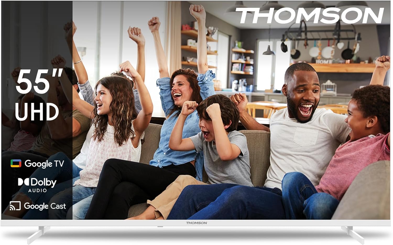 THOMSON 32 Inch (81cm) Full HD Google Smart TV, Wi-Fi, Dolby Audio, HDR10, Bluetooth 5.1, Triple Tuner (Cable/Satellite/Antenna), HDMI, CI+, A+ Panel - 32FG2S14