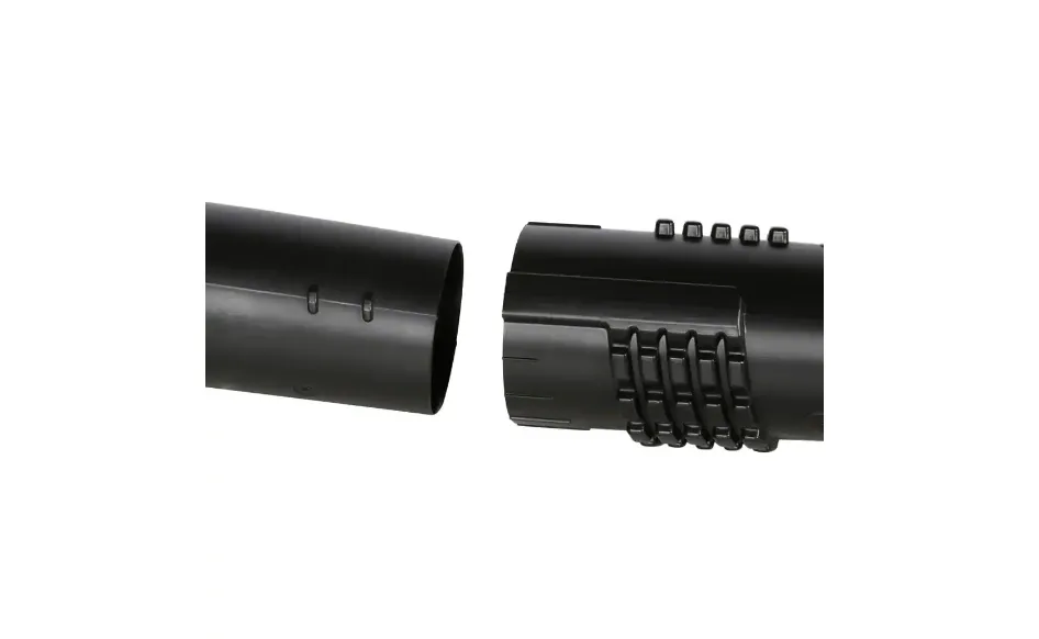 2-takt benzine rugblazer met 63,3 cm3, 233 MPH luchtsnelheid, 651 CFM luchtvolume, met gasklep aan de pijp