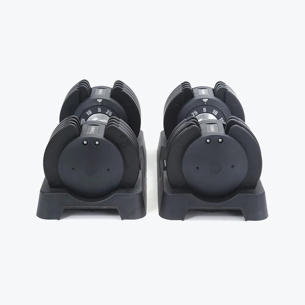 2025 Compacte Verstelbare Dumbbells 2,3-11,3 kg �C Duurzame Gietijzeren Dumbbells met Draai- en Vergrendelmechanisme voor Veelzijdige Thuistraining