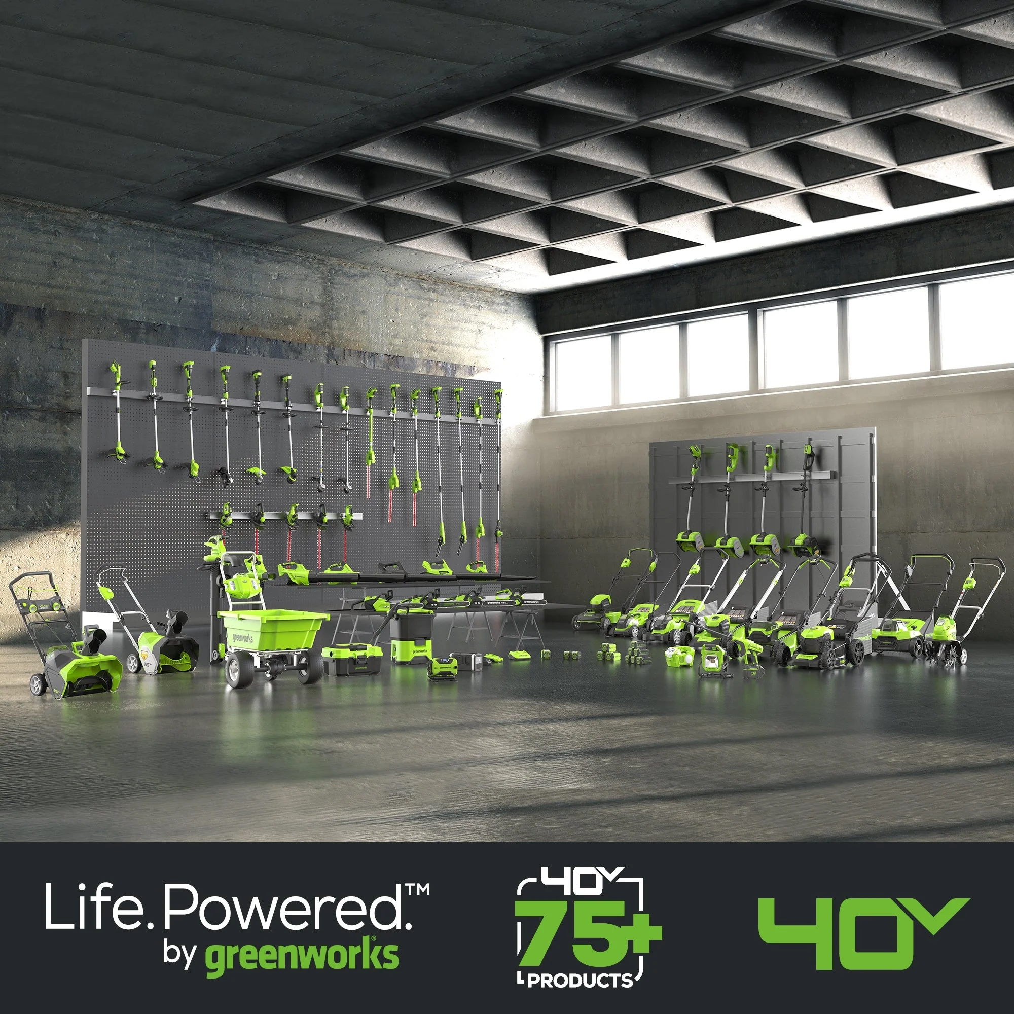 Pro 500W 40V Draagbare Energie Station met Omvormer, 4 Sleuven en (4) 4.0Ah Batterijen met Ingebouwde Oplader