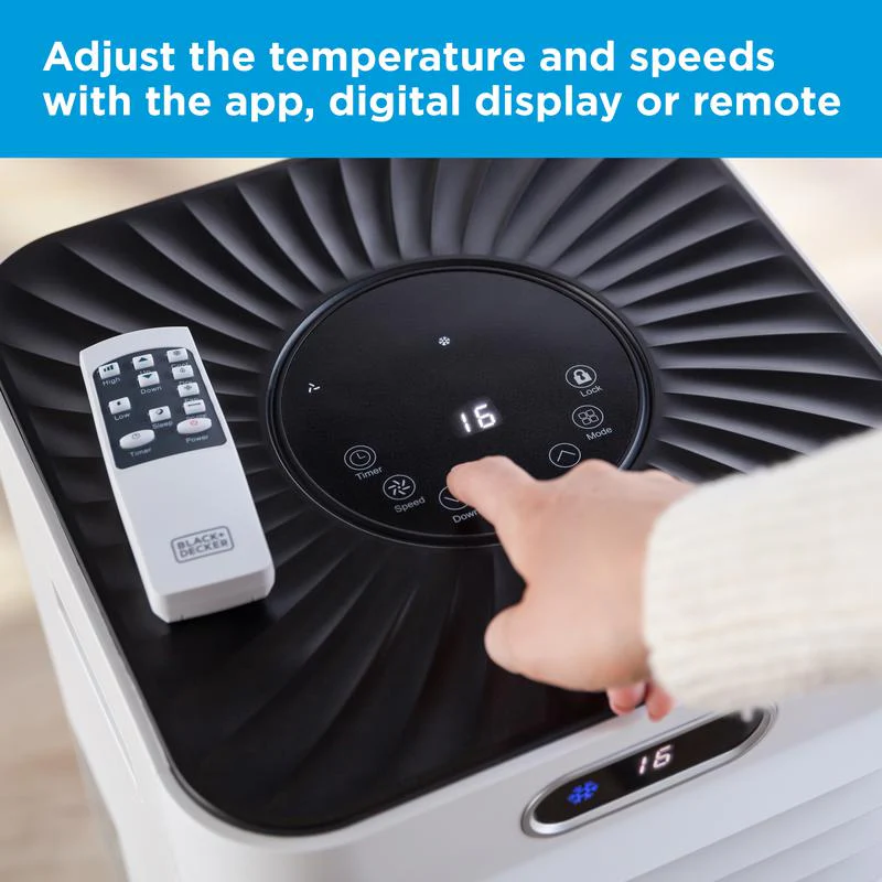 2025 Black+Decker BXAC40024GB Slimme Draagbare Airconditioner 7000 BTU