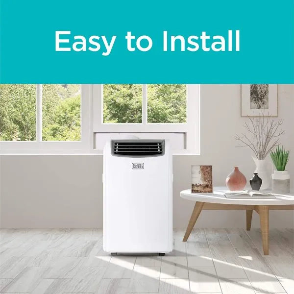 Draagbare airconditioner van 14.000 BTU met verwarming en afstandsbediening, wit