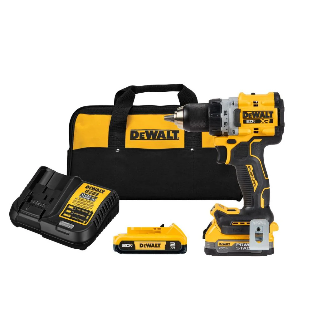 2025 DeWalt DCD800D1E1 20V MAX XR Draadloze Compacte Boor/Schroevendraaier met Borstelloze Motor en POWERSTACK Batterijen