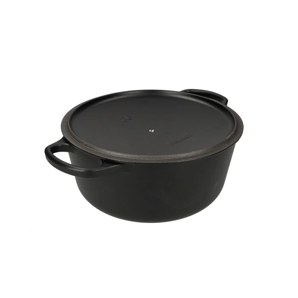 2025 Le Creuset - Braad-/Stoofpan Signature rond Mat Zwart 26 cm 5,3 l (zwarte binnenkant)