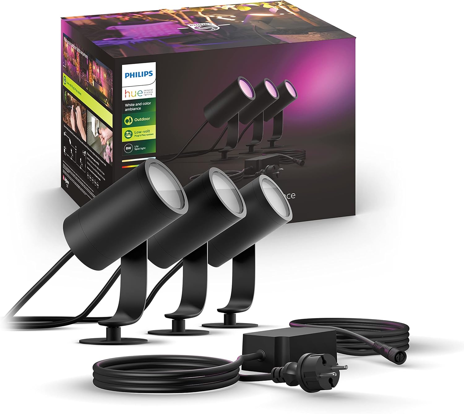 Philips Hue White and Colour Ambiance LED Garden Lights
