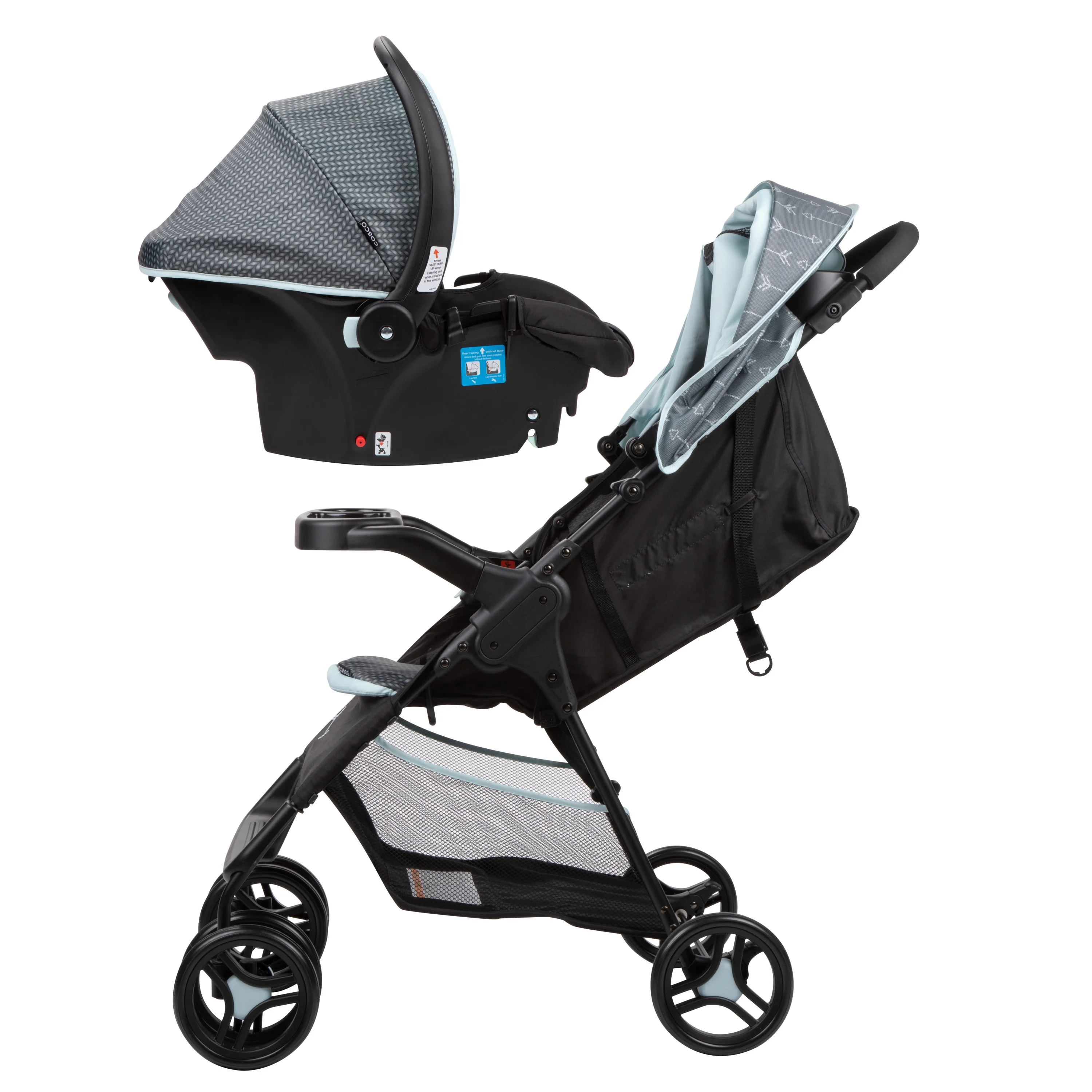 2025 Cosco Kids Lift & Stroll DX Reissysteem, grijze pijlen, voor peuters, unisex