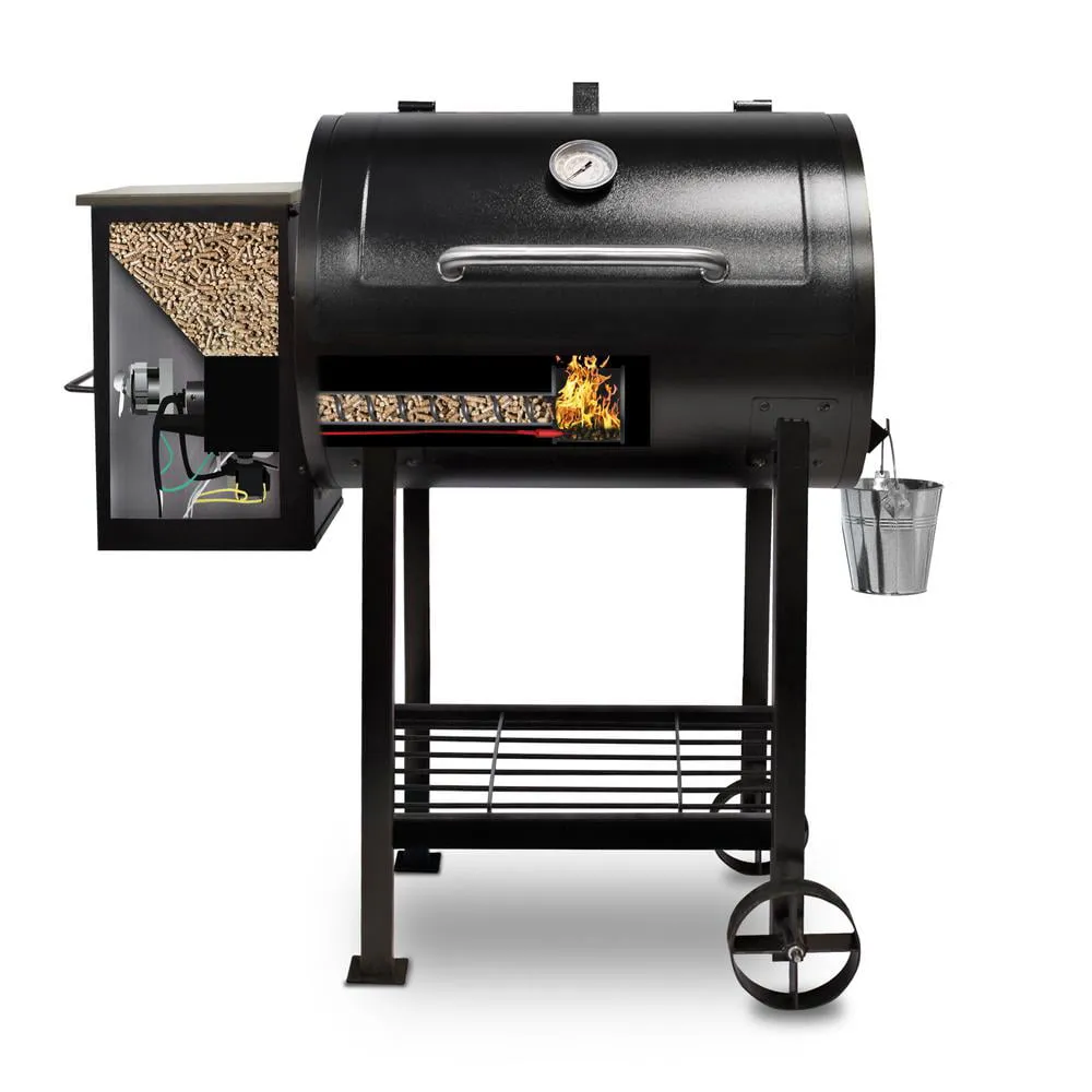 Pit Boss 700FB Houtpelletbarbecue met vlammenbrander, grilloppervlak 700 vierkante inch