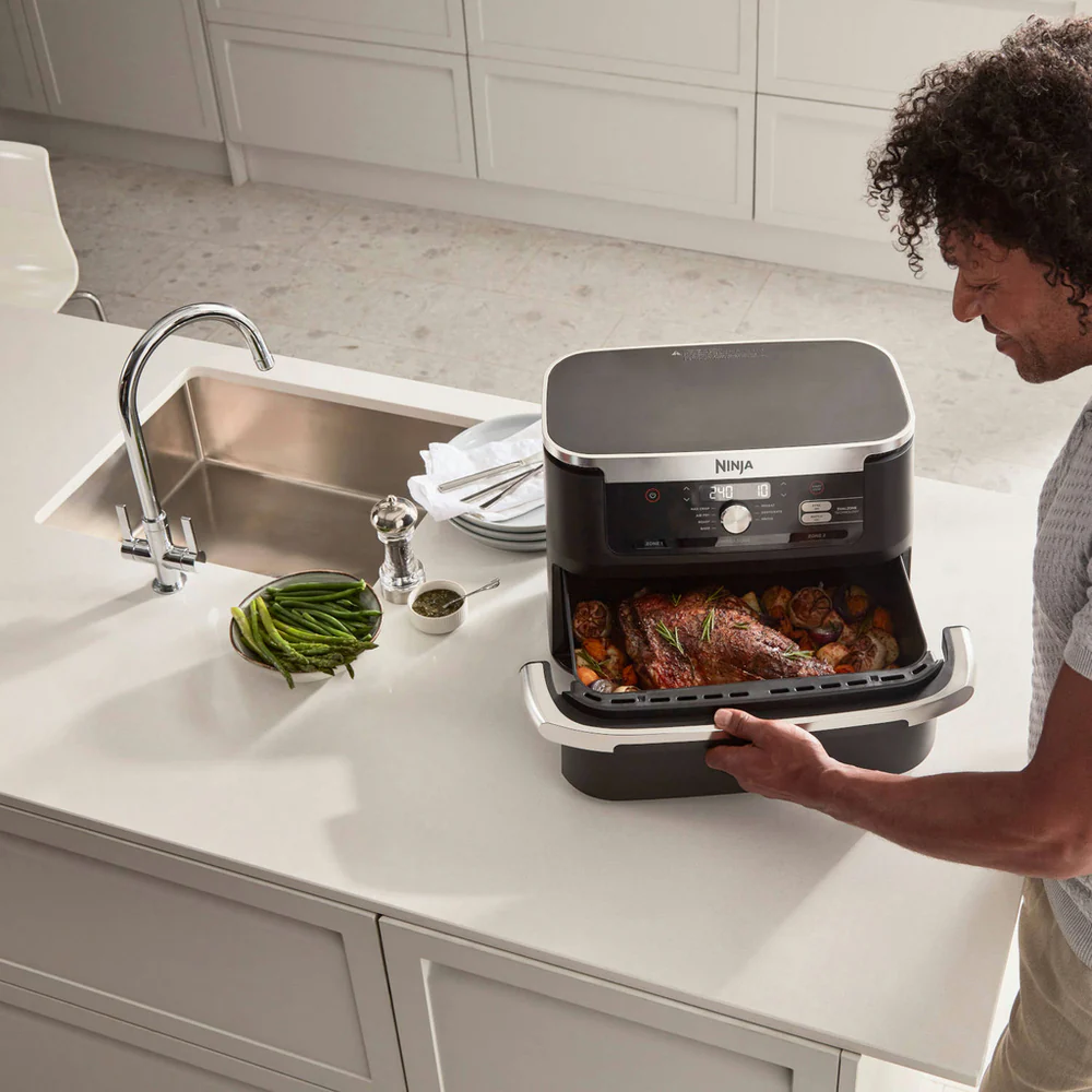 2025 Ninja Foodi FlexDrawer Heteluchtfriteuse AF500UK 10,4L Zwart - OPRUIMING