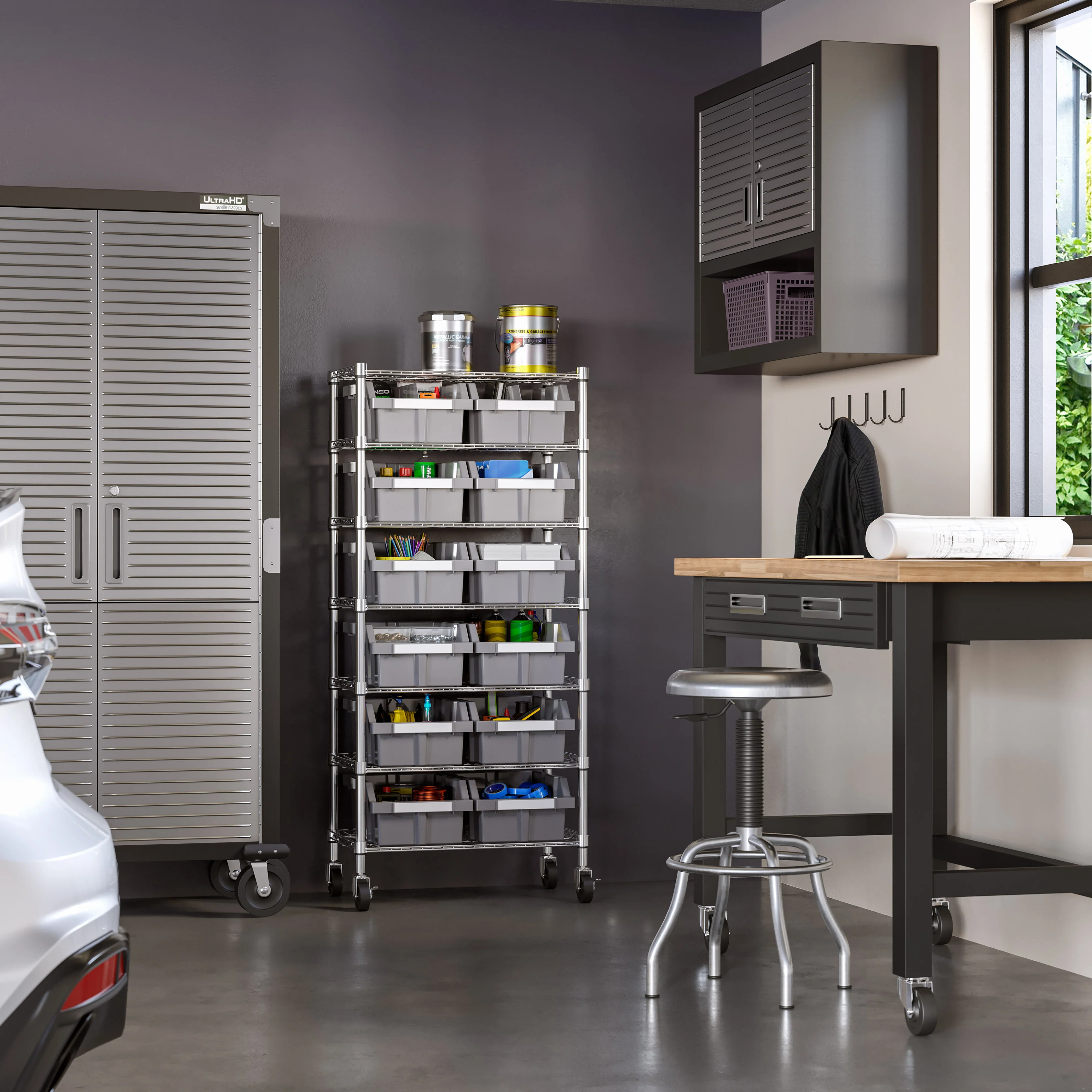 2025 NSF Rek met 7 Niveaus en 12 Bakjes