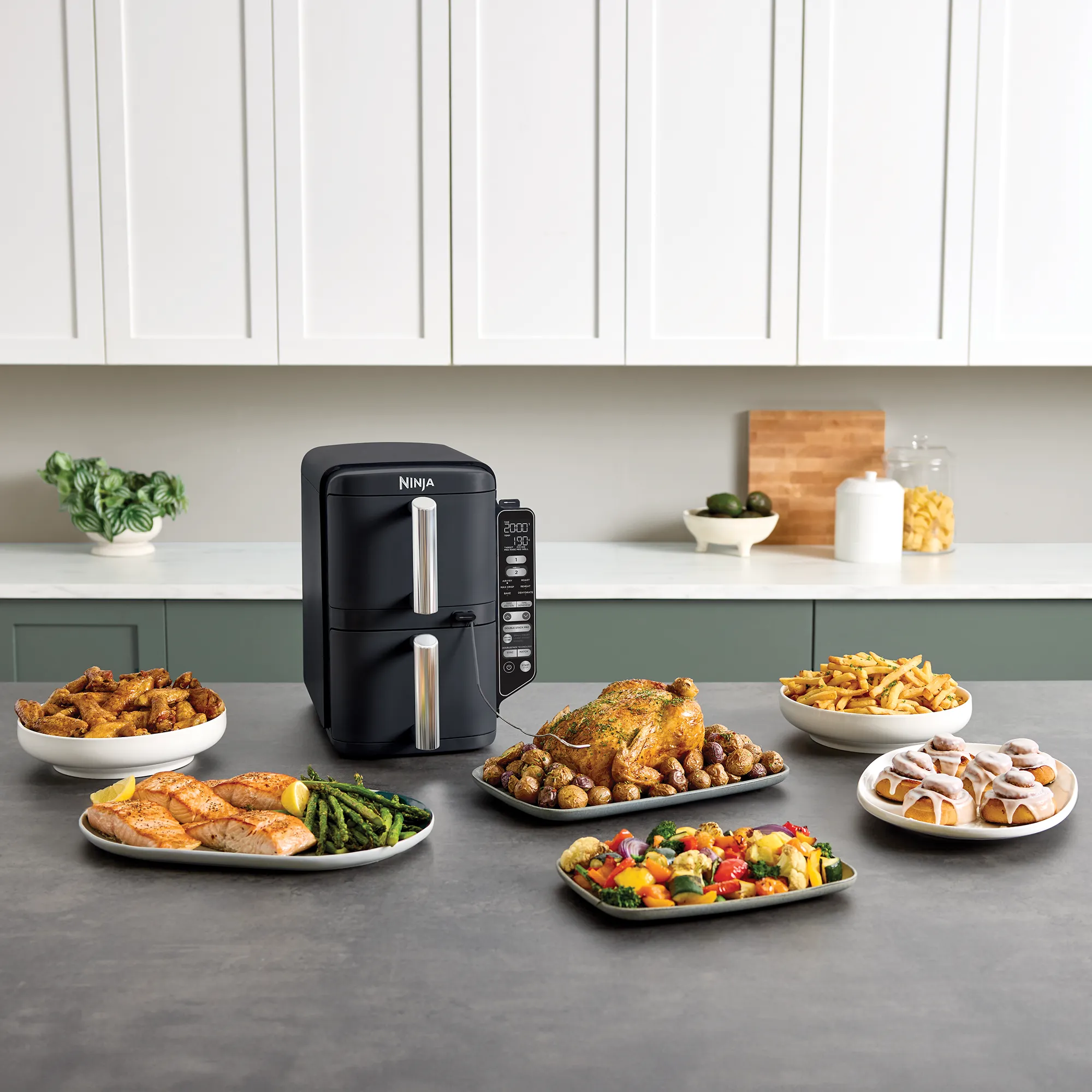 2025 Ninja DoubleStack? XXXL Smart 9,5L Airfryer met 2 Lades