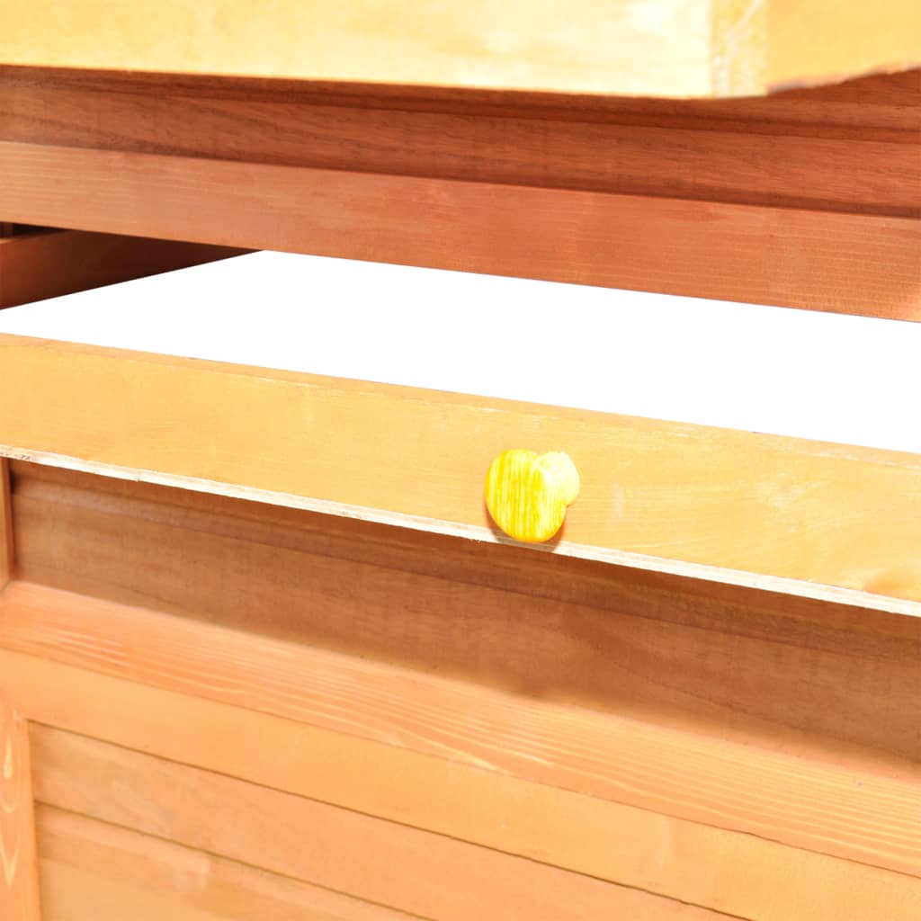 2025 Houten kippenhok van dennenhout 295 x 163 x 170 cm met nestkast en ren