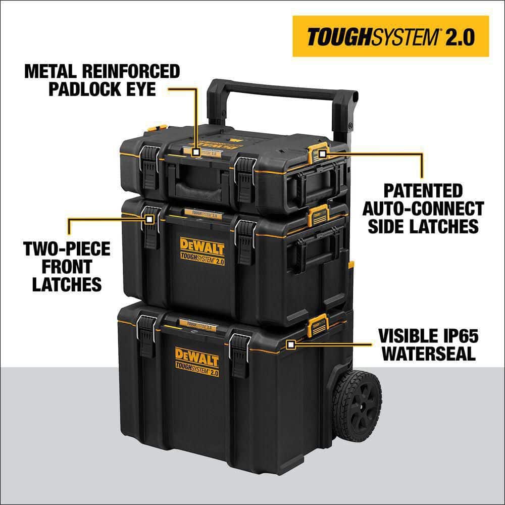 TOUGHSYSTEM 2.0 Gereedschapskist Toren van 24�� (Set van 3 Stuks) DWST60437