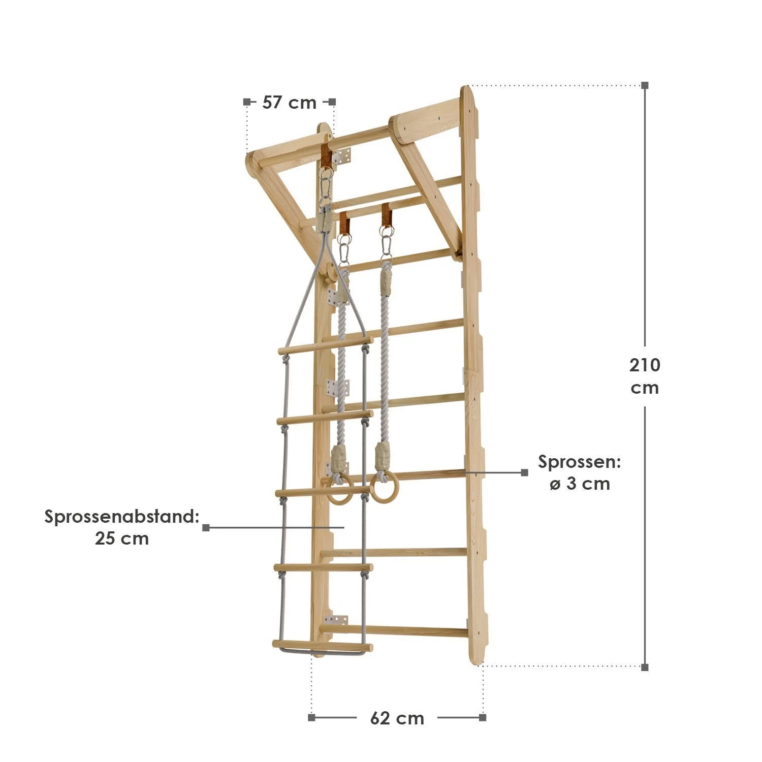 2025 Sprossenwand f��r Kinder �C Klimmuur voor Kinderen