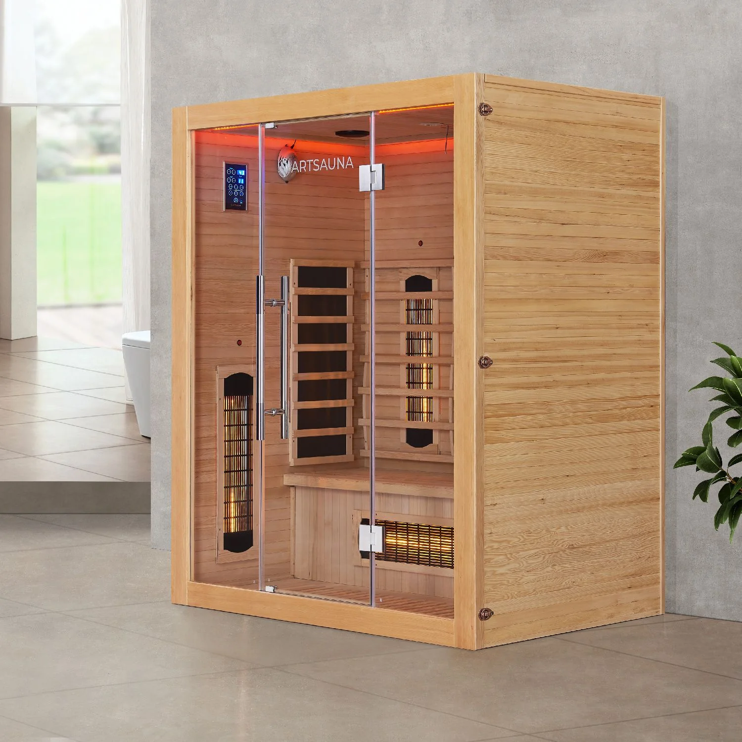 2025 Ruimtebesparende infraroodcabine Kiruna160 met dual-technologie