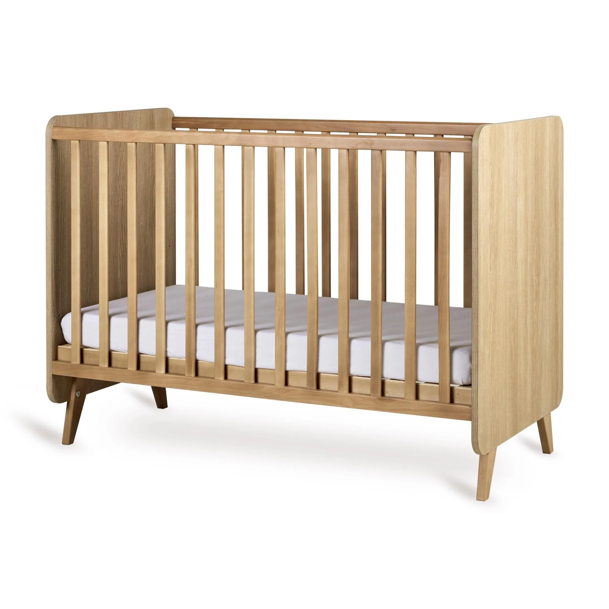 2025 Quax Babybed Loft Collectie �C Naturel | Scandinavisch design | Verstelbaar in 3 hoogtes | FSC-gecertificeerd | Inclusief lattenbodem, zonder matras