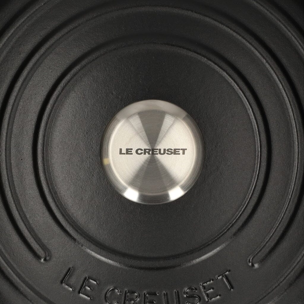 2025 Le Creuset - Braad-/Stoofpan Signature rond Mat Zwart 26 cm 5,3 l (zwarte binnenkant)