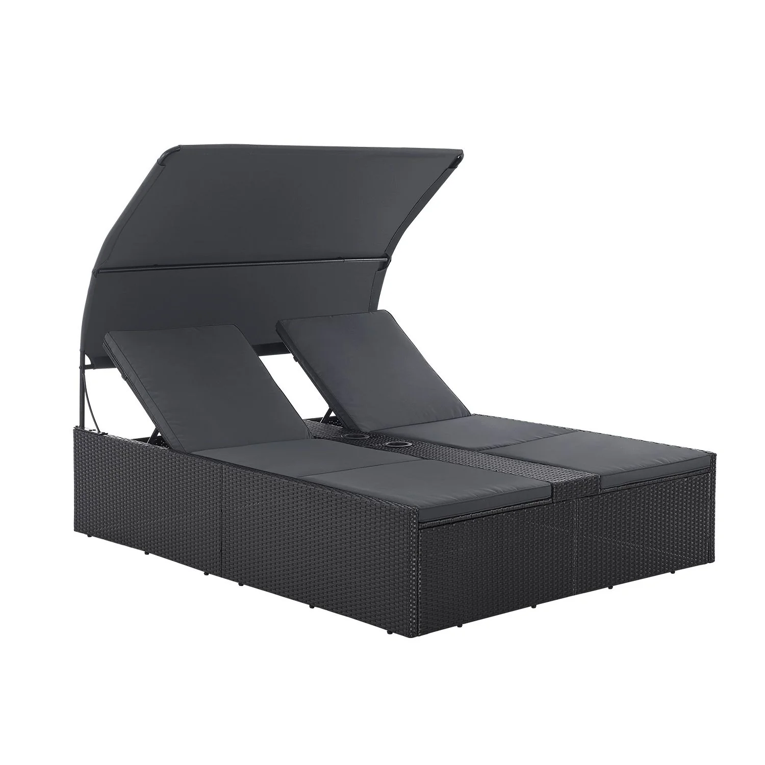 2025 Polyrattan Dubbele Ligstoel Syros