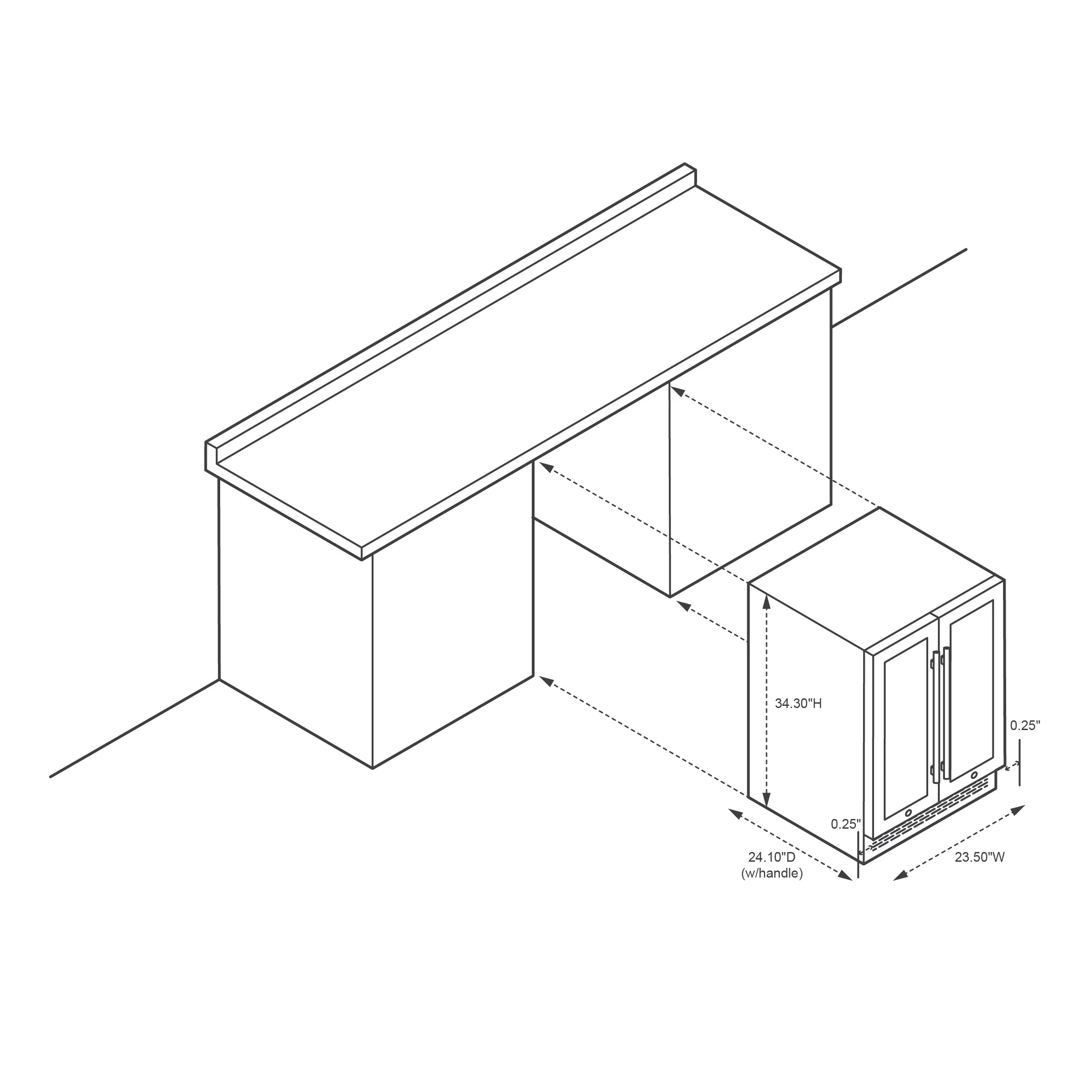 2025 Premium Newair? Ingebouwde Koelkast voor 58 Blikjes en 18 Flessen, Dubbele Zone, 24