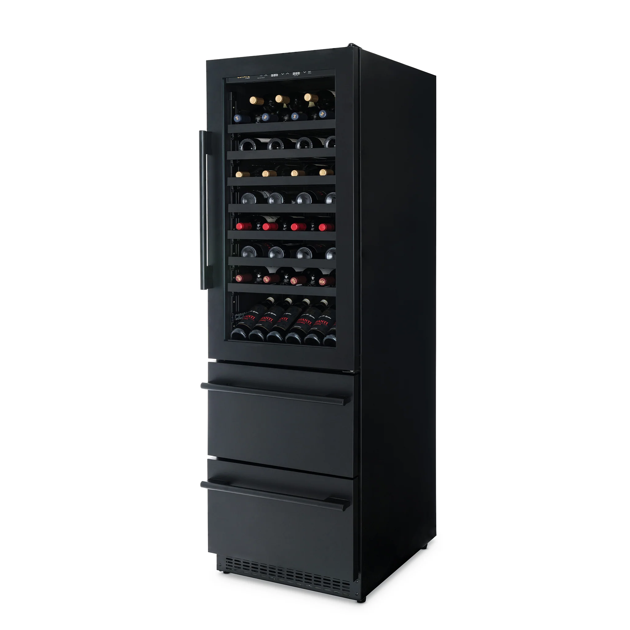 2025 Premium ESTATE Koelkast van 24�� met Dubbele Zone voor Wijn en Dranken