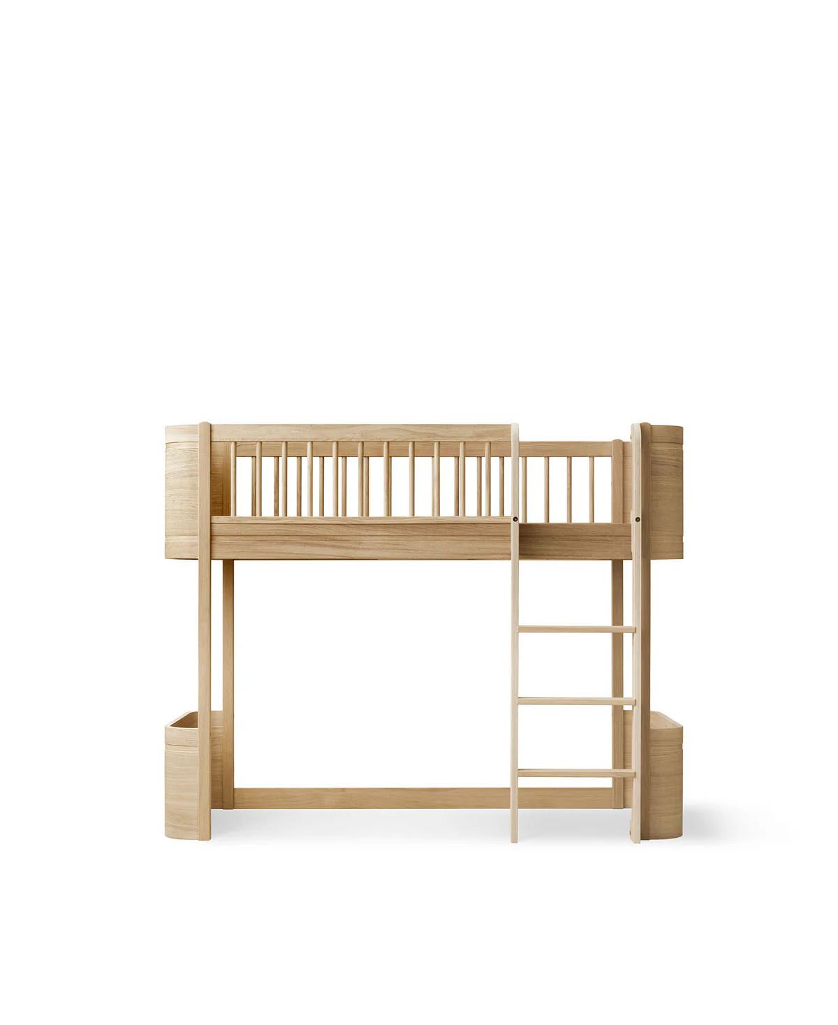 2025 Wood Mini+ halfhoog hoogslaper, 68x162 cm, Eik 041584