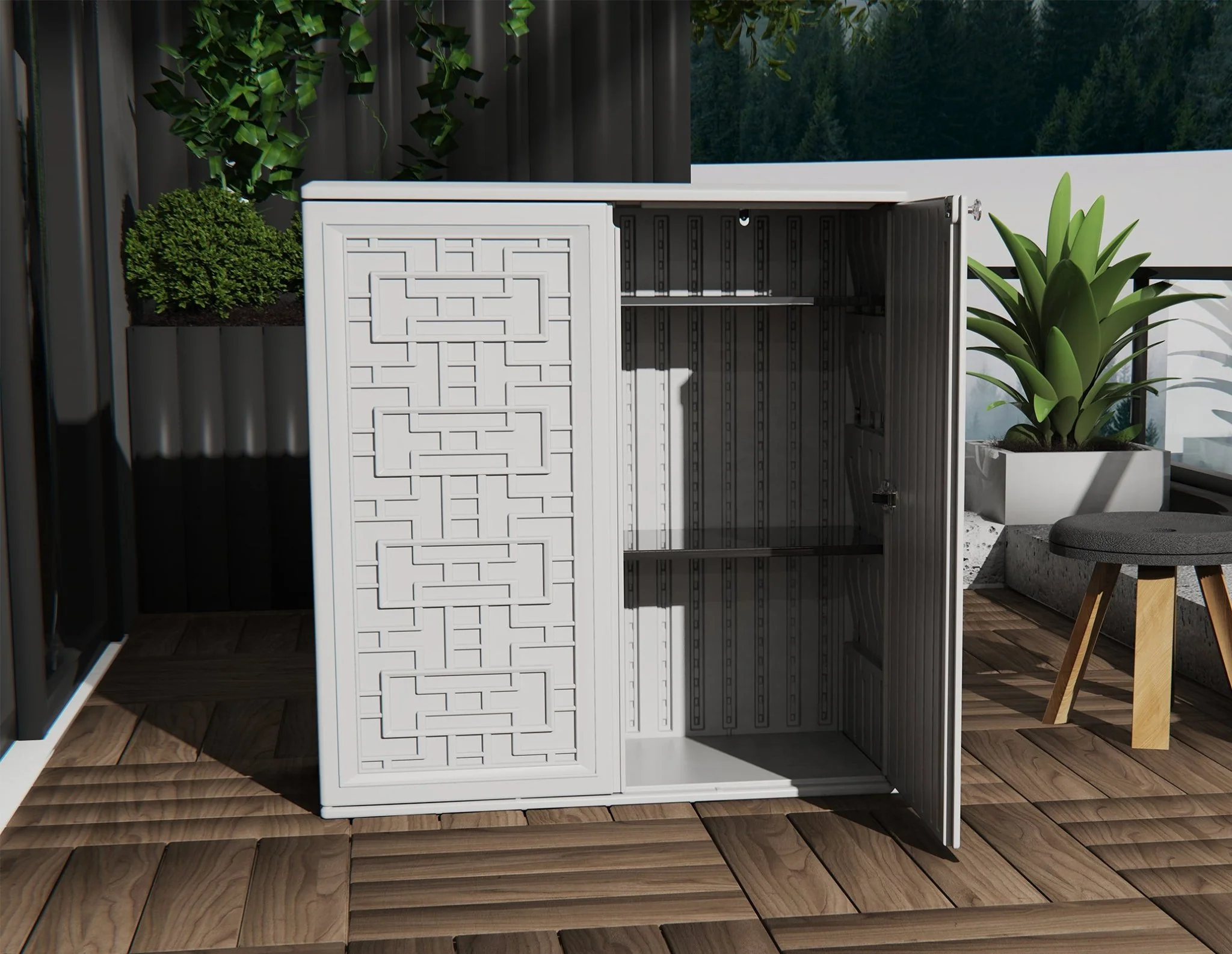 2025 Opslagkast van 9 Kubieke Voet voor Binnen en Buiten