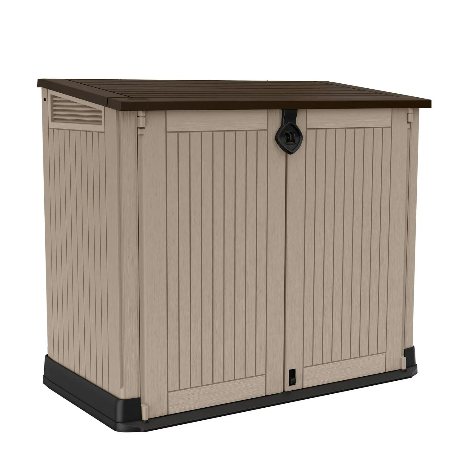 Keter Store-It-Out Midi 30-Cu Ft All-Weather Hars Opslagschuur, Beige