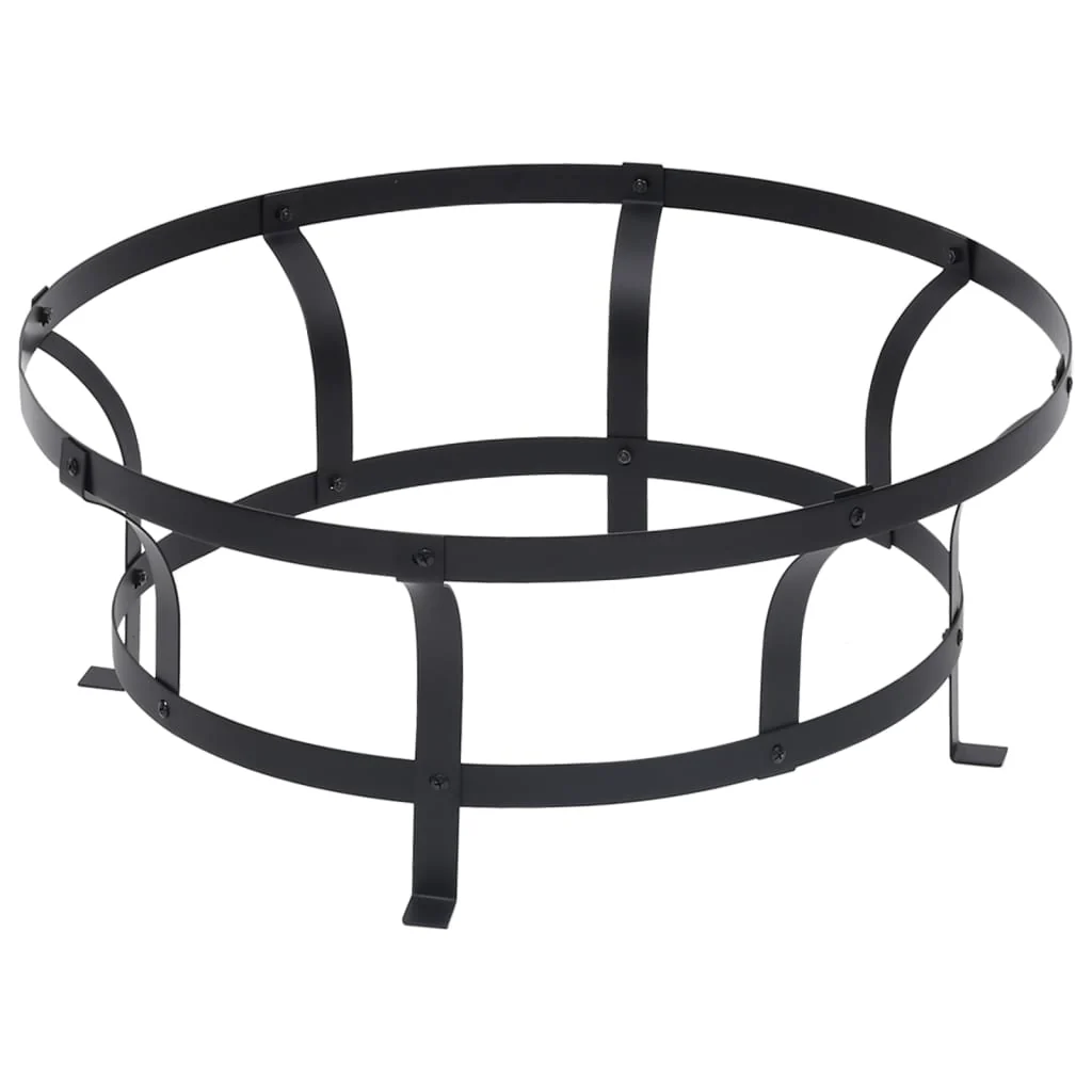 Vuurschaal met Grill RVS 76 cm Vuurplaats Hark Vonkenscherm