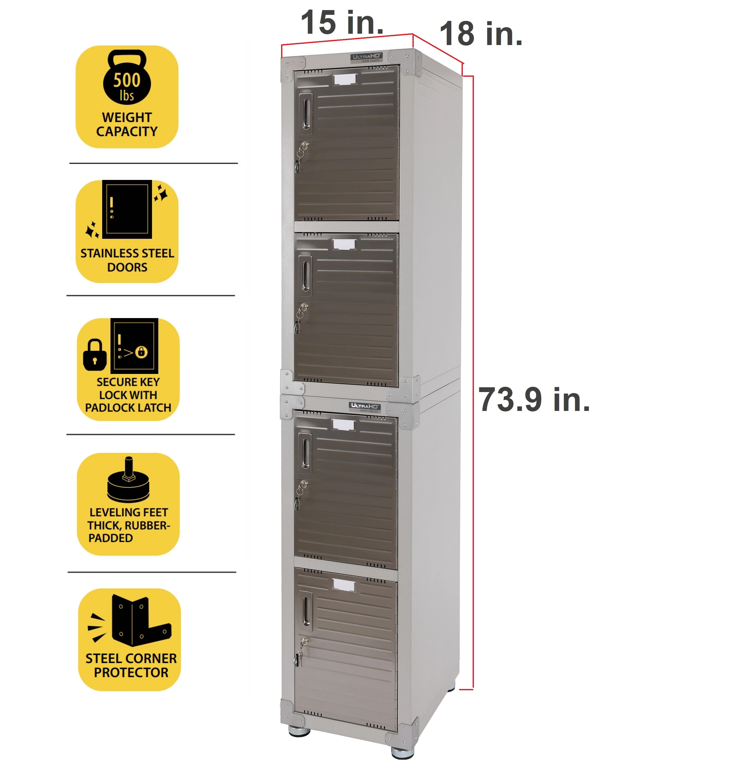 2025 UltraHD? Stapelbare Kasten met 4 Deuren