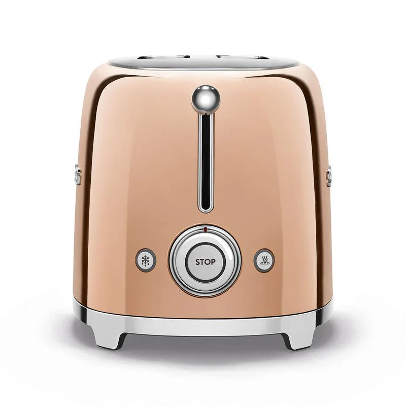 2025 SMEG TSF01RGUK Retro Broodrooster Stijl Jaren 50 voor 2 Sneetjes in Ros��goud