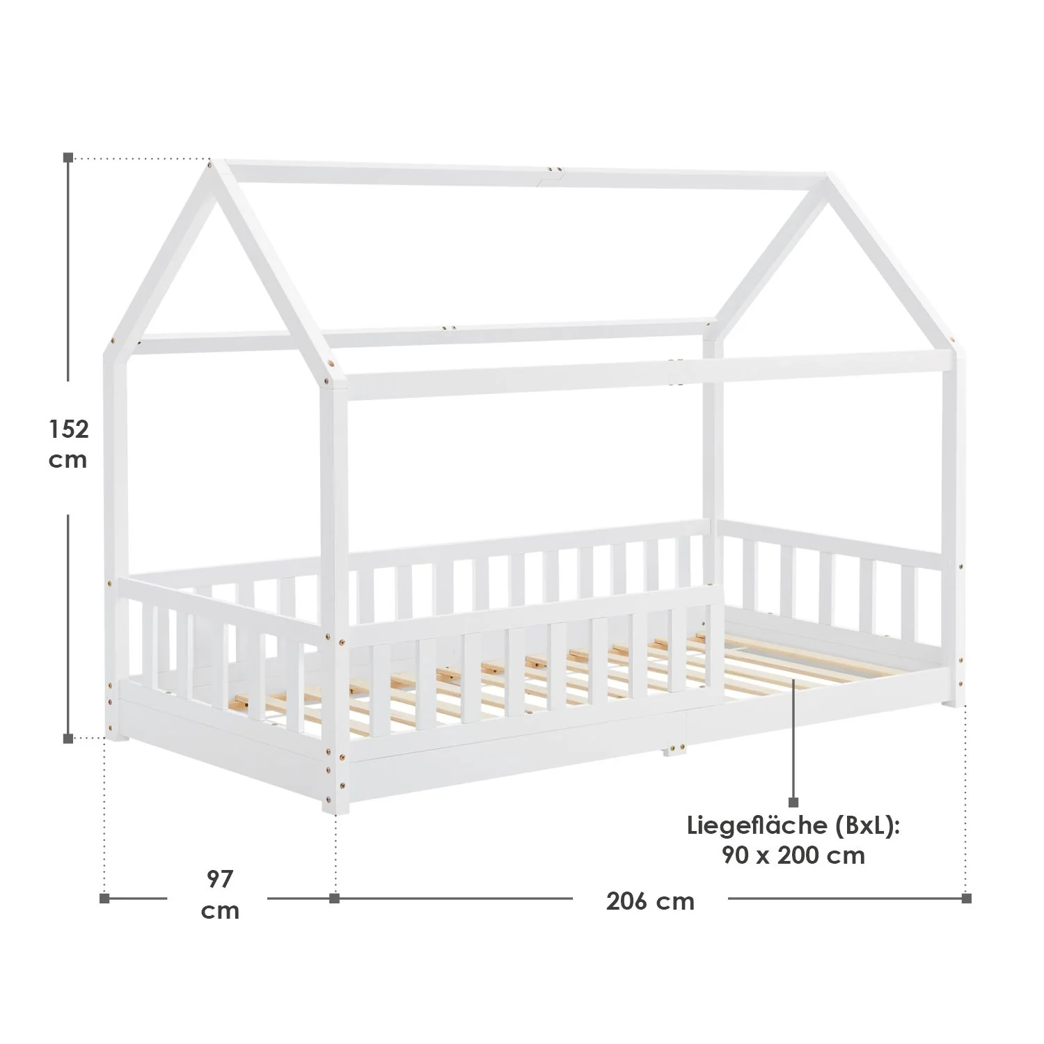 2025 Kinderbed Marli 90 x 200 cm