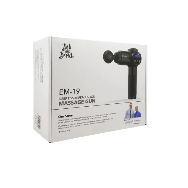 Bob en Brad EM-19 Diepe Percussie Massagepistool voor Spieren, Handmassageapparaat voor Thuis, Sportschool, Kantoor, Herstel na Training en Pijnverlichting
