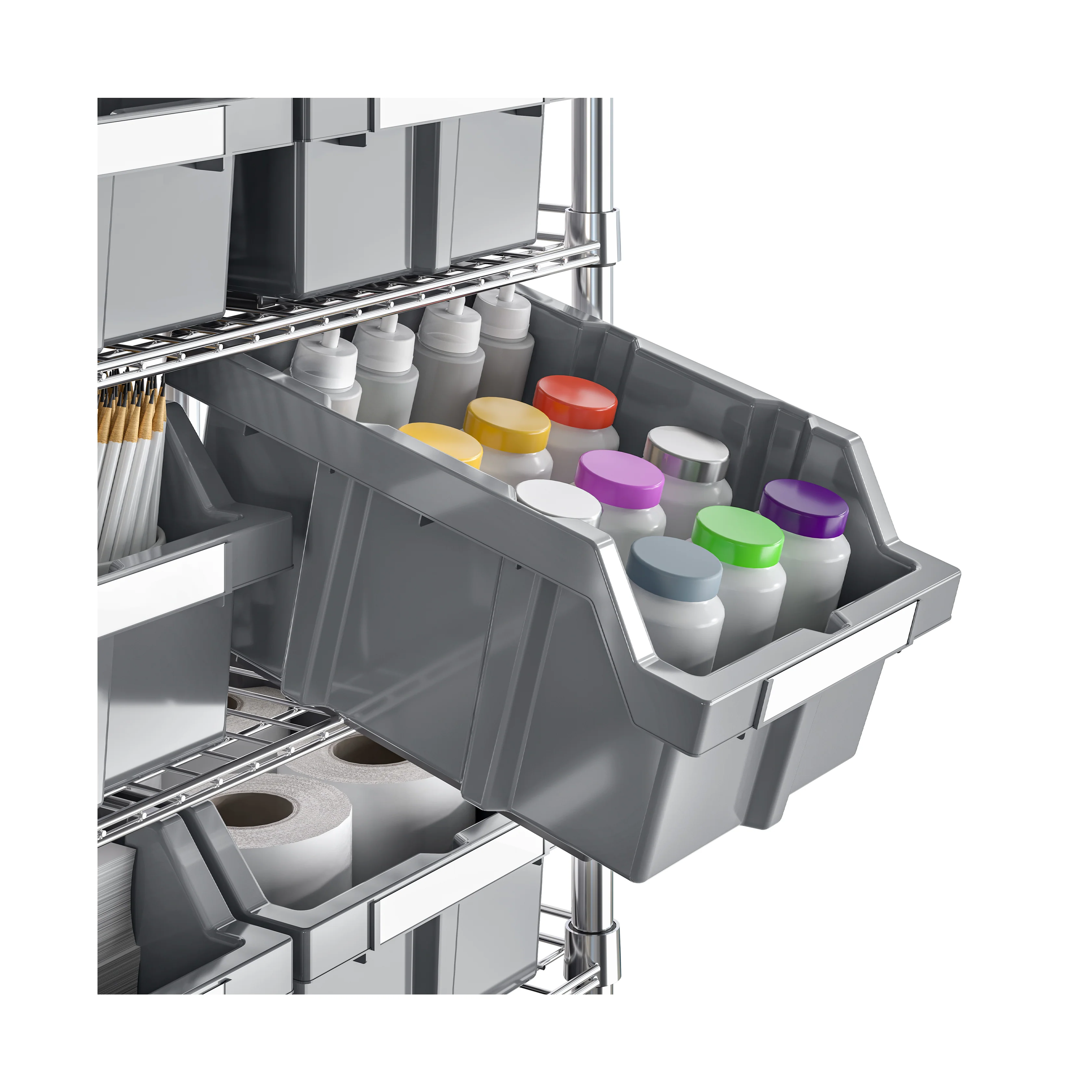 2025 NSF Rek met 7 Niveaus en 12 Bakjes