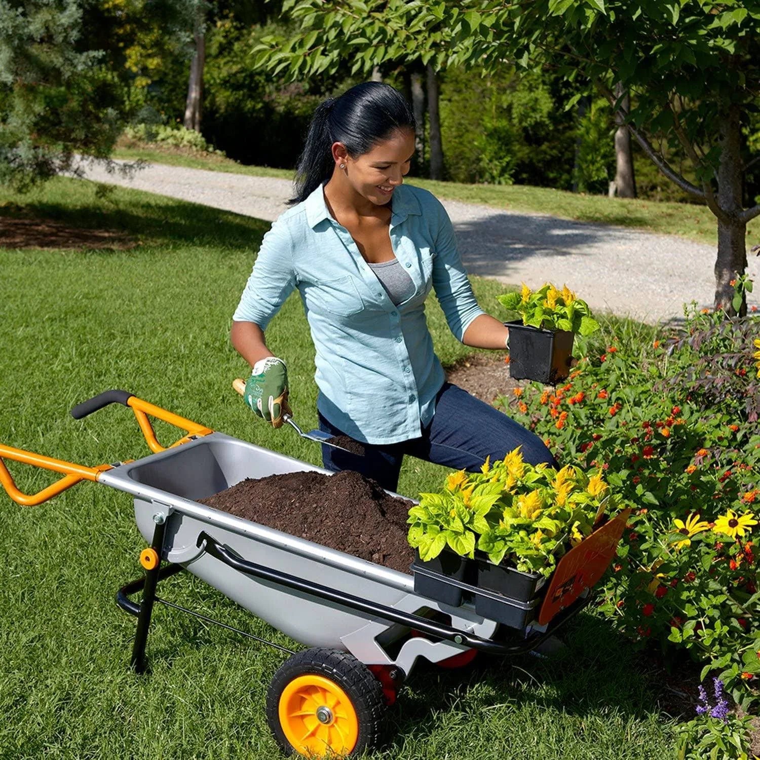 2025 Worx Aerocart 8-in-1 �C Multifunctionele Kruiwagen, Dolly en Tuinwagen met een capaciteit van 300 lbs
