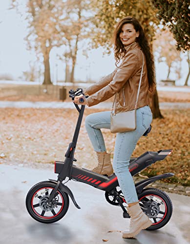 2025 Vouwbare Elektrische Fiets Sailnovo 14'' voor Volwassenen en Tieners, met Ingebouwde Lithium-Ion Batterij