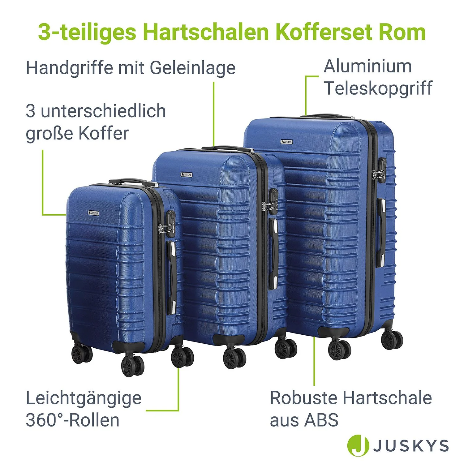 2025 Hartschalen Kofferset Rom