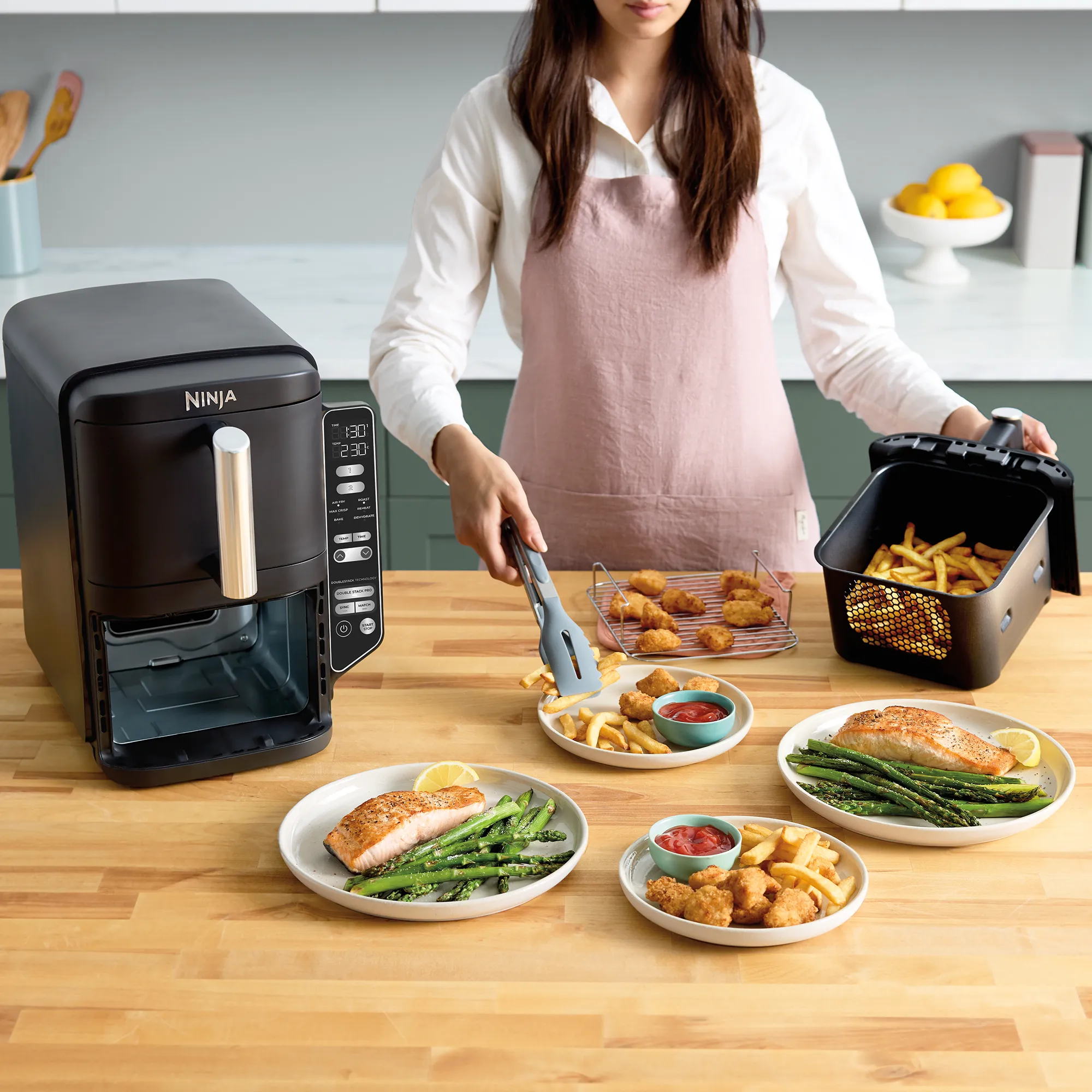 2025 Ninja DoubleStack? XXL 7,6L Airfryer met 2 Lades